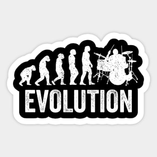 Funny Evolution - Drummer and Drum Lovers Sticker